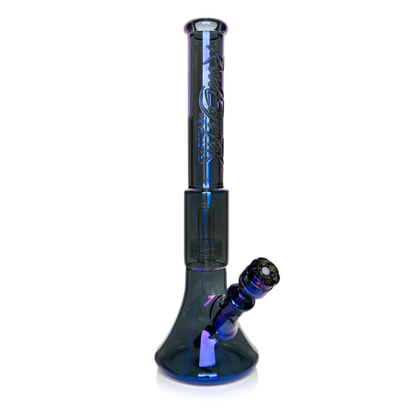 Red Eye Glass 19" 7mm Thick Revolution Dual Chamber Water Pipe (K3152)
