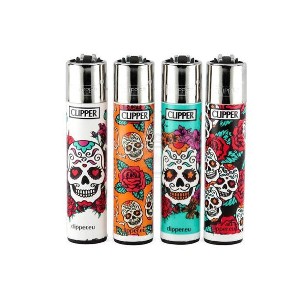 Clipper Mexican Skull Lighters - SmokeTime