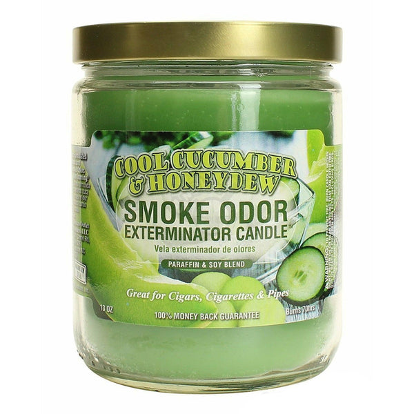 Smoke Odor Exterminator Candle - Cool Cucumber & Honeydew - SmokeTime