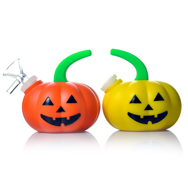 11cm pumpkin silicone water pipe (SRS1023)