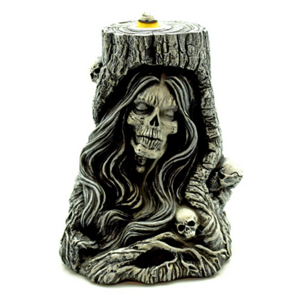 6" Death Tree Polyresin Backflow Incense Burner (IB556)