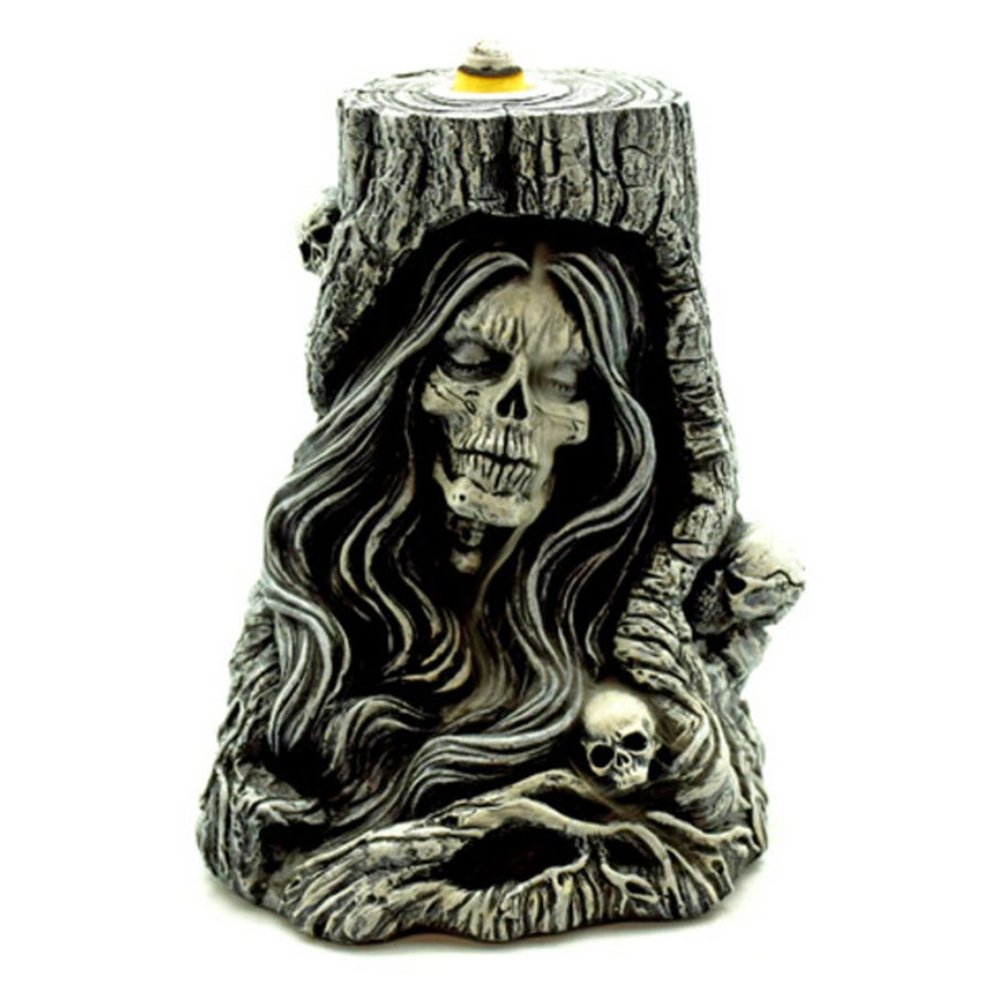 6" Death Tree Polyresin Backflow Incense Burner (IB556)
