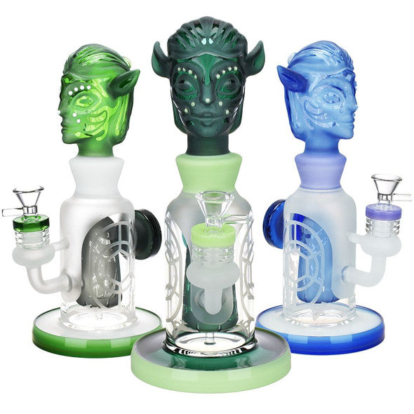 10.25" Avatar Etched Glass Water Pipe