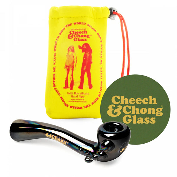 Cheech & Chong® Glass 5" Rainbow Bar & Grill Hand Pipe (CC2013)