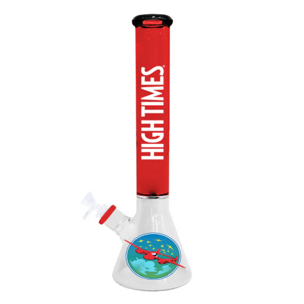 High Times - 16" Circled Plane Water Pipe, Ice Catcher