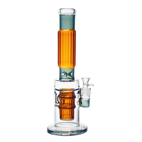 15.5" Legendary Golden Tower Percolator Water Pipe (LG-364)