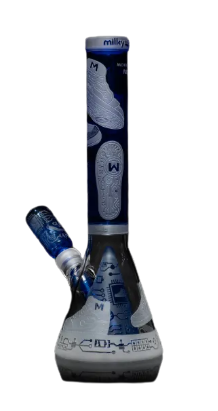 Milkyway Glass 15" Beaker with Collins Perc - Blue (MK-1072)