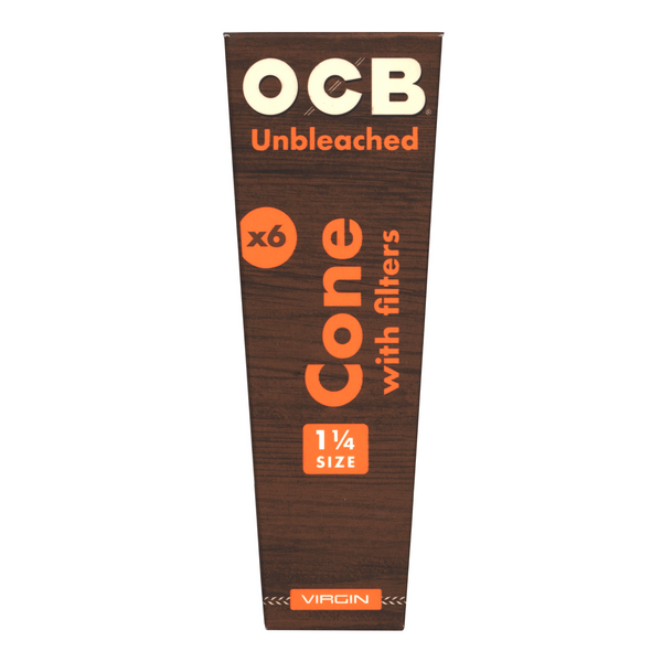 OCB Virgin Unbleached 11/4 Cones