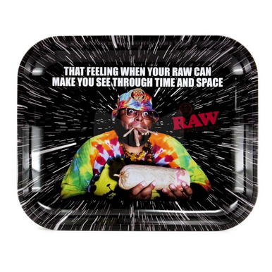 Raw opps metal rolling tray- Large