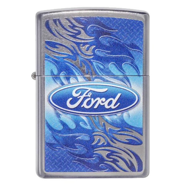 ZIPPO FORD STREET CHROME DESIGN