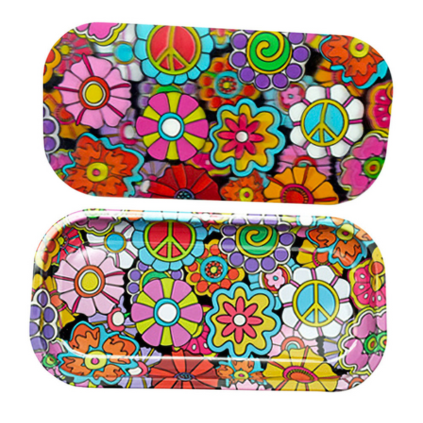Flowers Rolling Tray with 3D Cover