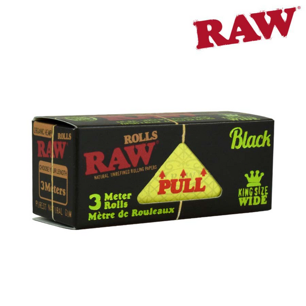 RAW Black Organic Hemp Rolls - 3 Meters