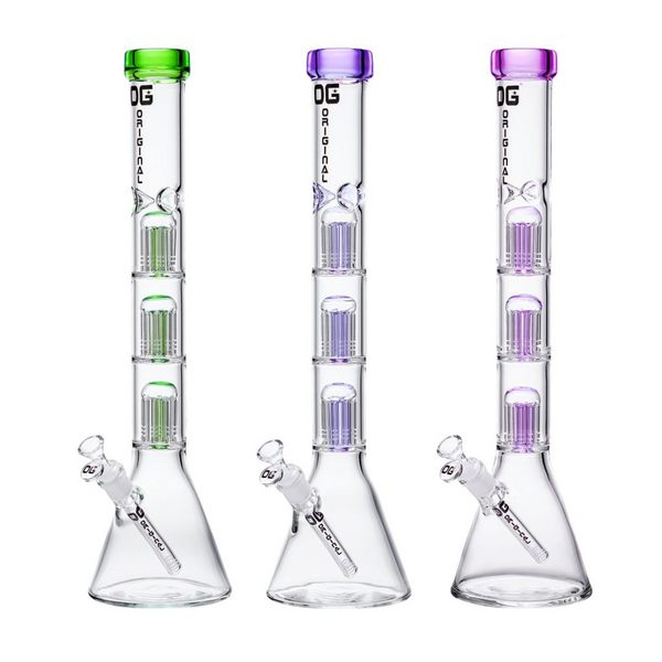 OG Original 18” 7mm Triple Perc Beaker (OG-652)