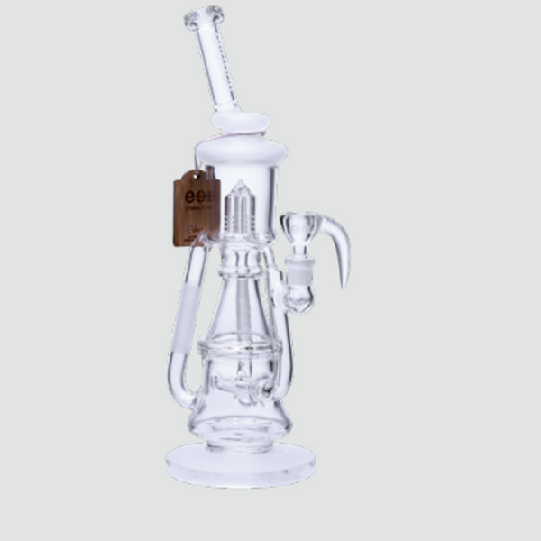 14.5” Cheech Glass Sandblast Tree Perc Recycler (CH-216)