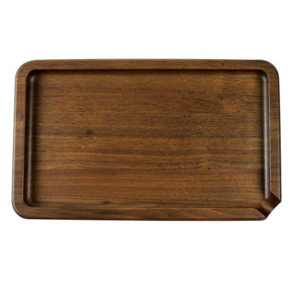 Ryot Wooden Rolling Tray 9" X 5.5" - Walnut