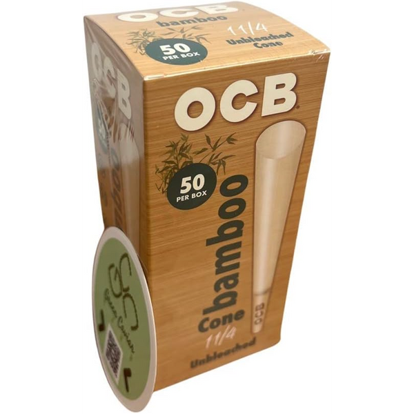 OCB Bamboo 1 1/4 Cones Size 50/pack