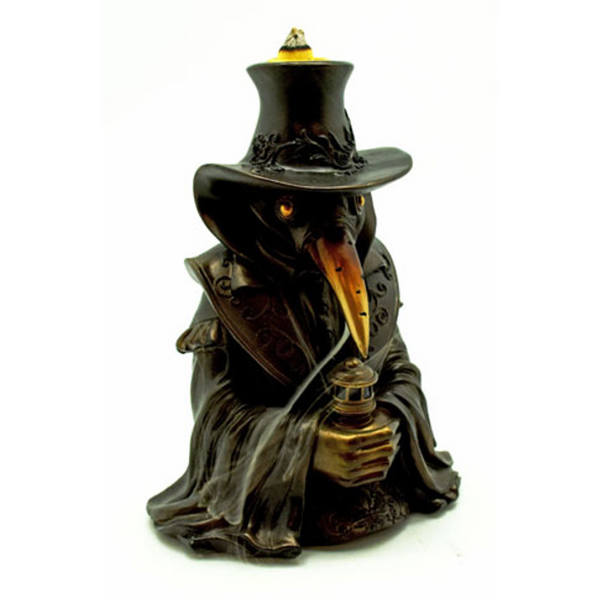 7" Back Flow Incense Burner - Plague Doctor Backflow