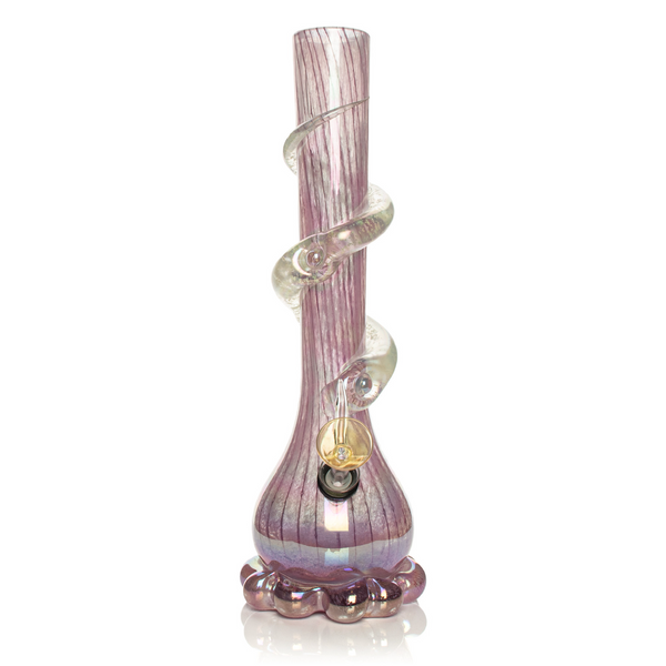 Retro Glass® 12" Glow-in-the-Dark Bubble Base Water Pipe