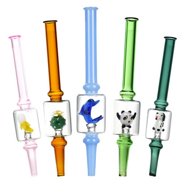 6.5" Mini Figurine Dab Straw - Assorted Designs