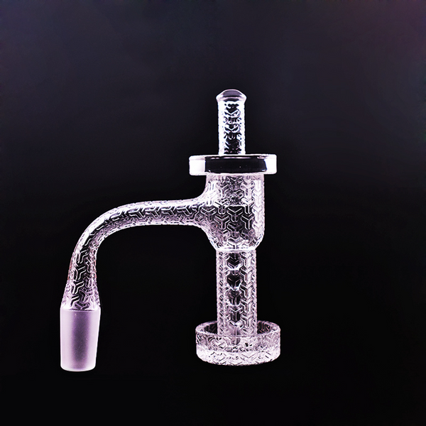 Engraved Quartz Terp Slurper Set 14mm