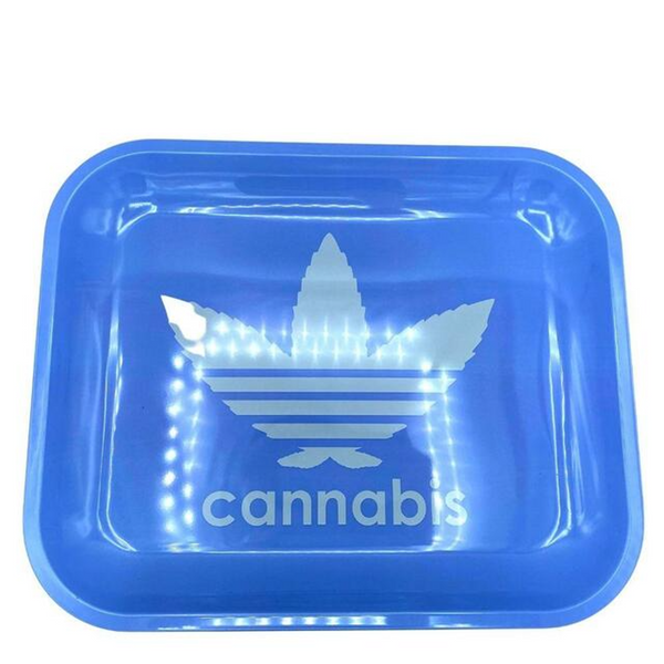 Cannabis Metal Rolling Tray Large 14 x 11 Inch