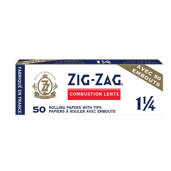 Zig Zag White 1-1/4 w/ Tips