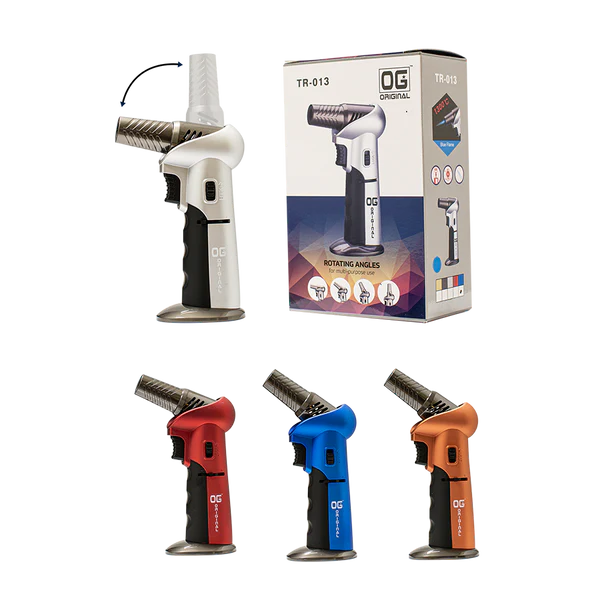 OG Original 7" Adjustable Flame Torch Lighter - ASSORTED ONLY (TR-013)