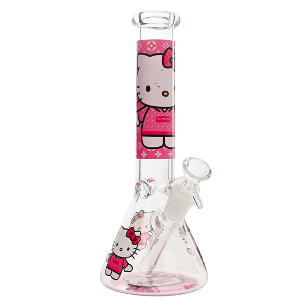 8" 5mm Classic Kitty Glass Beaker (WW-WHK0008)