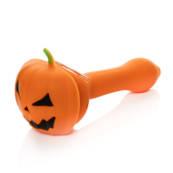 LIT® Silicone 4.5" Jack-O-Lantern Hand Pipe