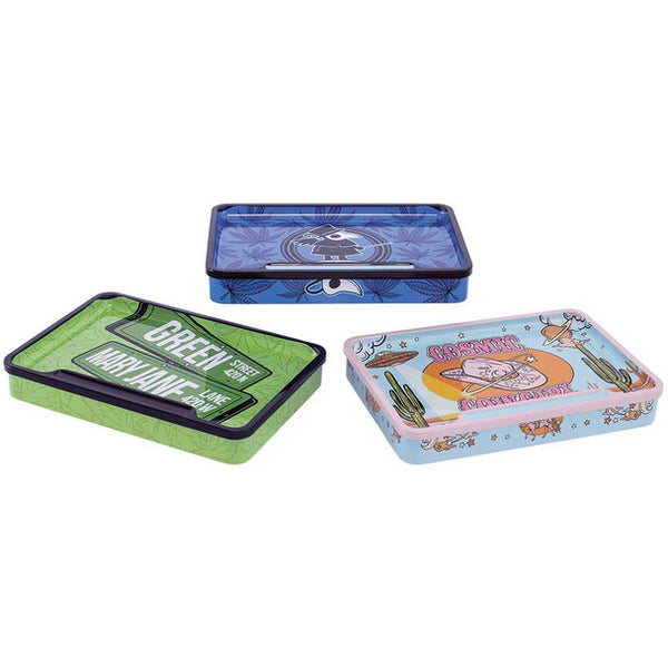 Fujima Rolling Tray Stash Box | Trendy Assortment | 8"x5.75" (SA5220)