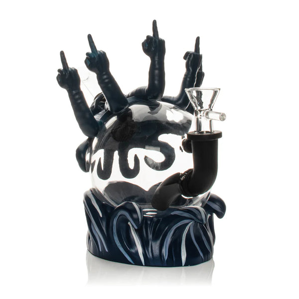 LIT® Silicone 7.5" FU Octopus Water Pipe (TS241)