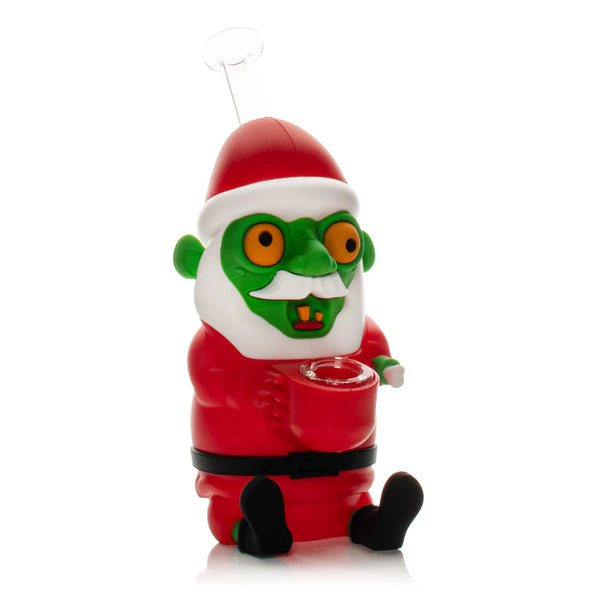 LIT® Silicone 6.5" Zombie Santa Water Pipe (TS246)
