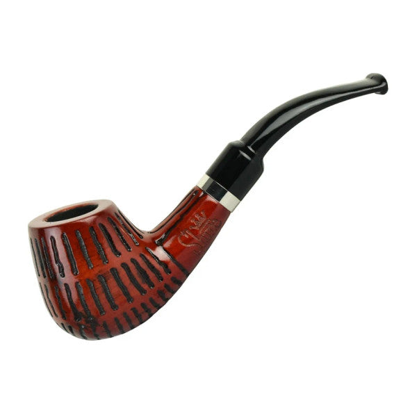 5.25" Engraved Brandy Rosewood Shire Pipe (PP118)