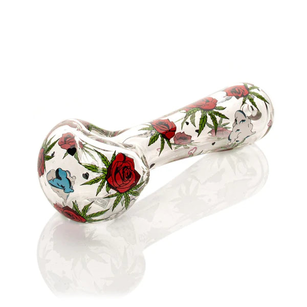 Red Eye Glass Roses and Weed Pipe 4.5 – SmokeTime