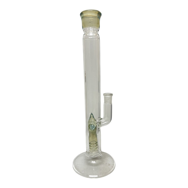 Titz glass 16" straight tube with specialized percolator in Line Green Colour