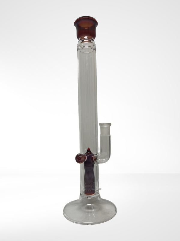 Titz glass 16" straight tube with specialized percolator in Amber Colour