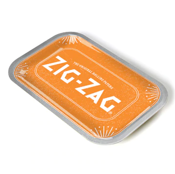 Zig Zag Metal Rolling Tray - Medium - Orange (zz102)
