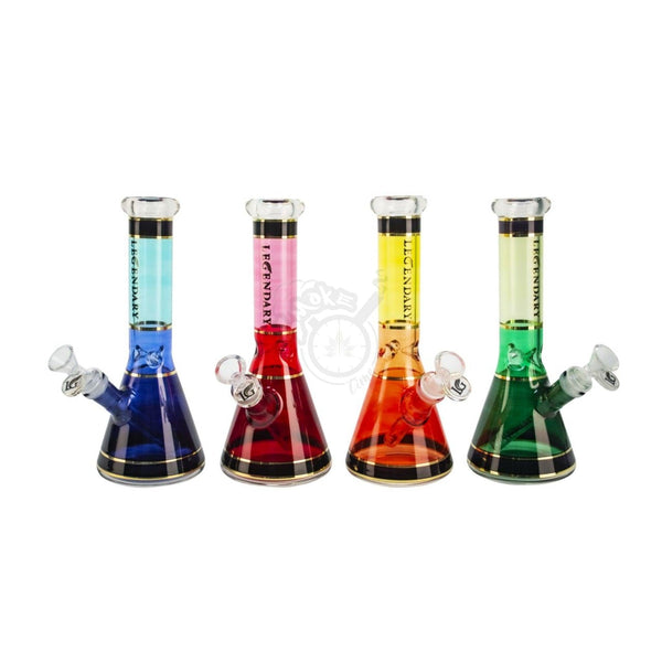 10" Legendary Multi Color Beaker (LG-173) - SmokeTime