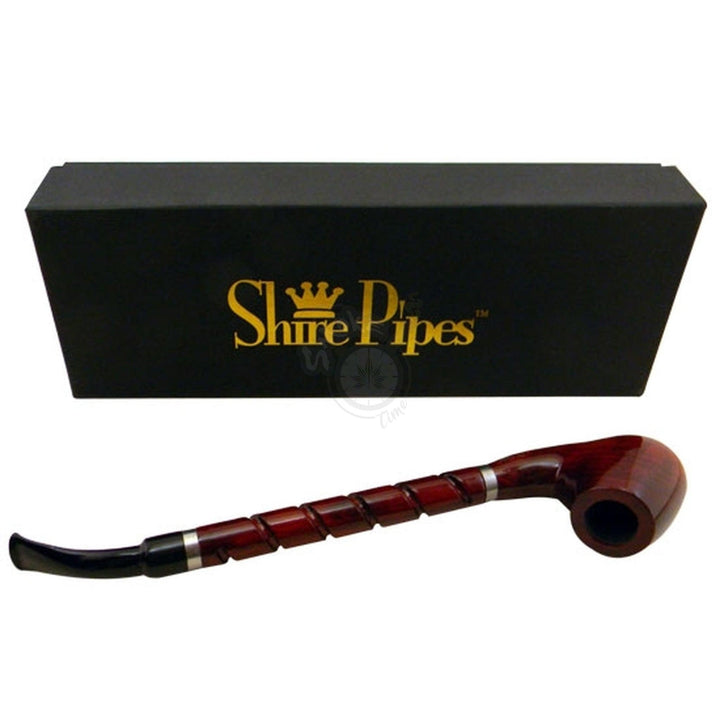 10.5" Bent Brandy w/ Long Spiral Shire Pipe (PP315) - SmokeTime