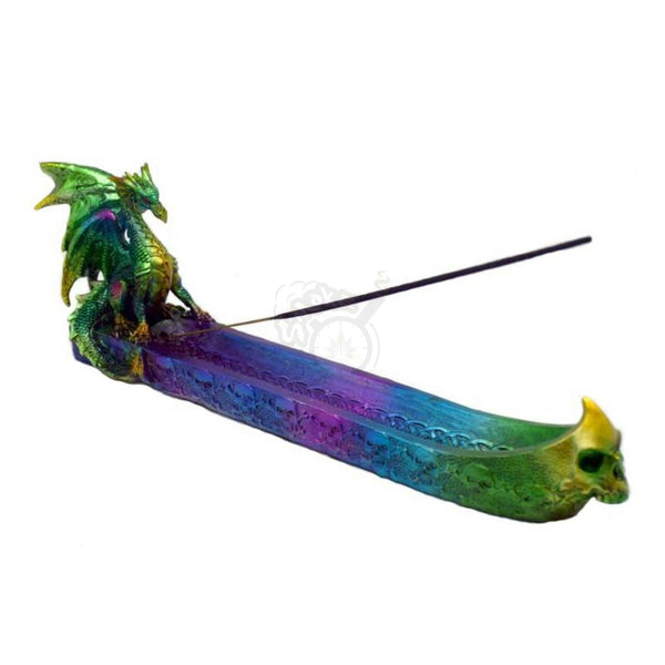 12" Multi-Coloured Dragon Incense Burner - SmokeTime