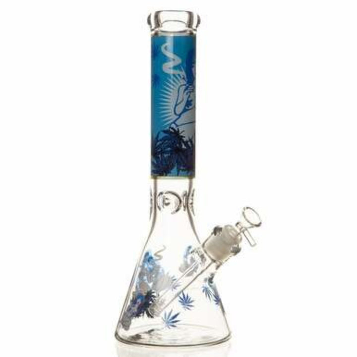 14" 7mm Weed Lady Glass Beaker Bong (MB 335 LADY) - SmokeTime