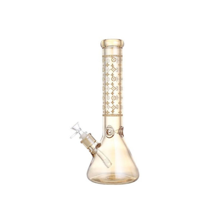 14″ Electroplated Glass Bong - Assorted Styles (V17) - SmokeTime