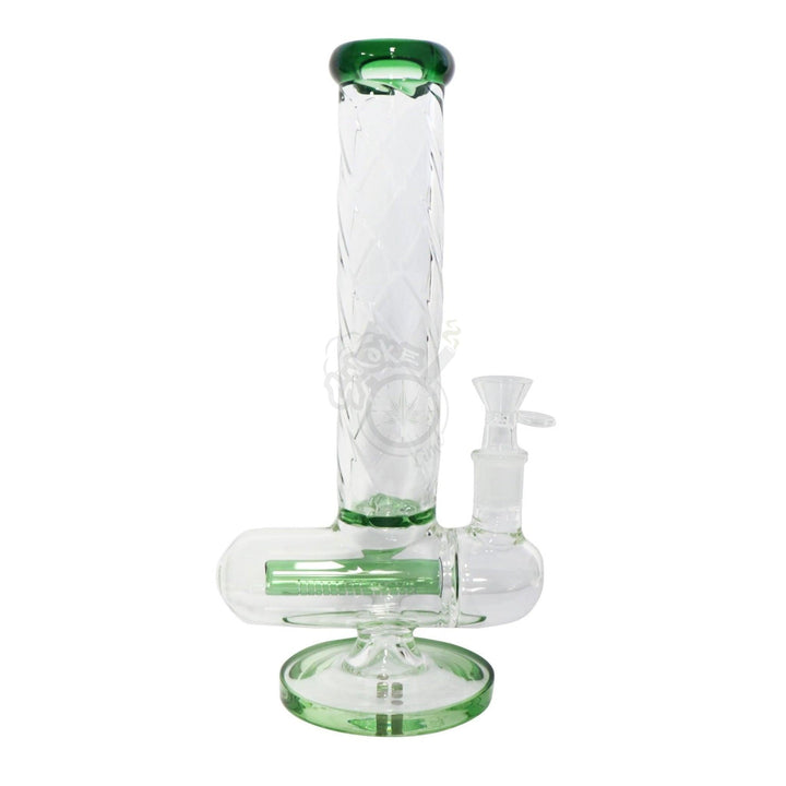 14" Water Pipe with inline Perc and Twisted Neck Design (GP1815) - SmokeTime