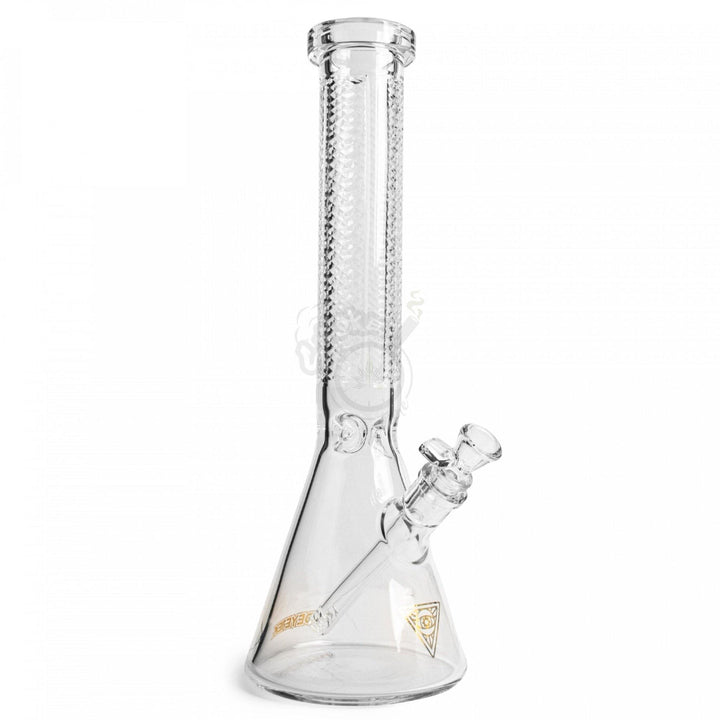 15" REDEYE TEK Traditions Series Beaker Tube W/Facetted Quarter Pattern Details - SmokeTime