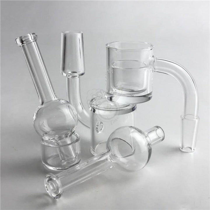 25mm quartz nail set with insert and bubble cap - SmokeTime