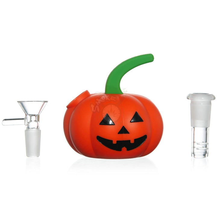 4" PUMPKIN SILICONE BONG (TX-27) - SmokeTime