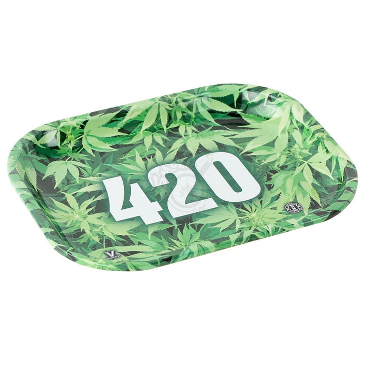 420 Green Metal Tray - SmokeTime