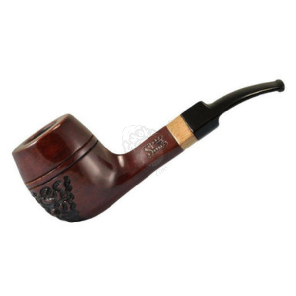 5 1/2" Shire Pipe Engraved Bulldog - Rosewood (PP328) - SmokeTime