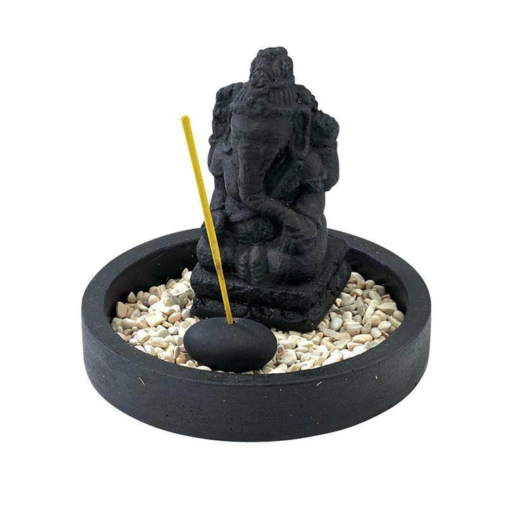 5" Ganesh Stone Incense Burner (IB-6833) - SmokeTime