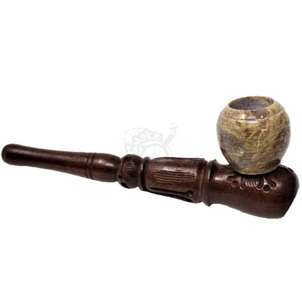 5 Inch Stone Bowl Hand Pipe (K256) - SmokeTime